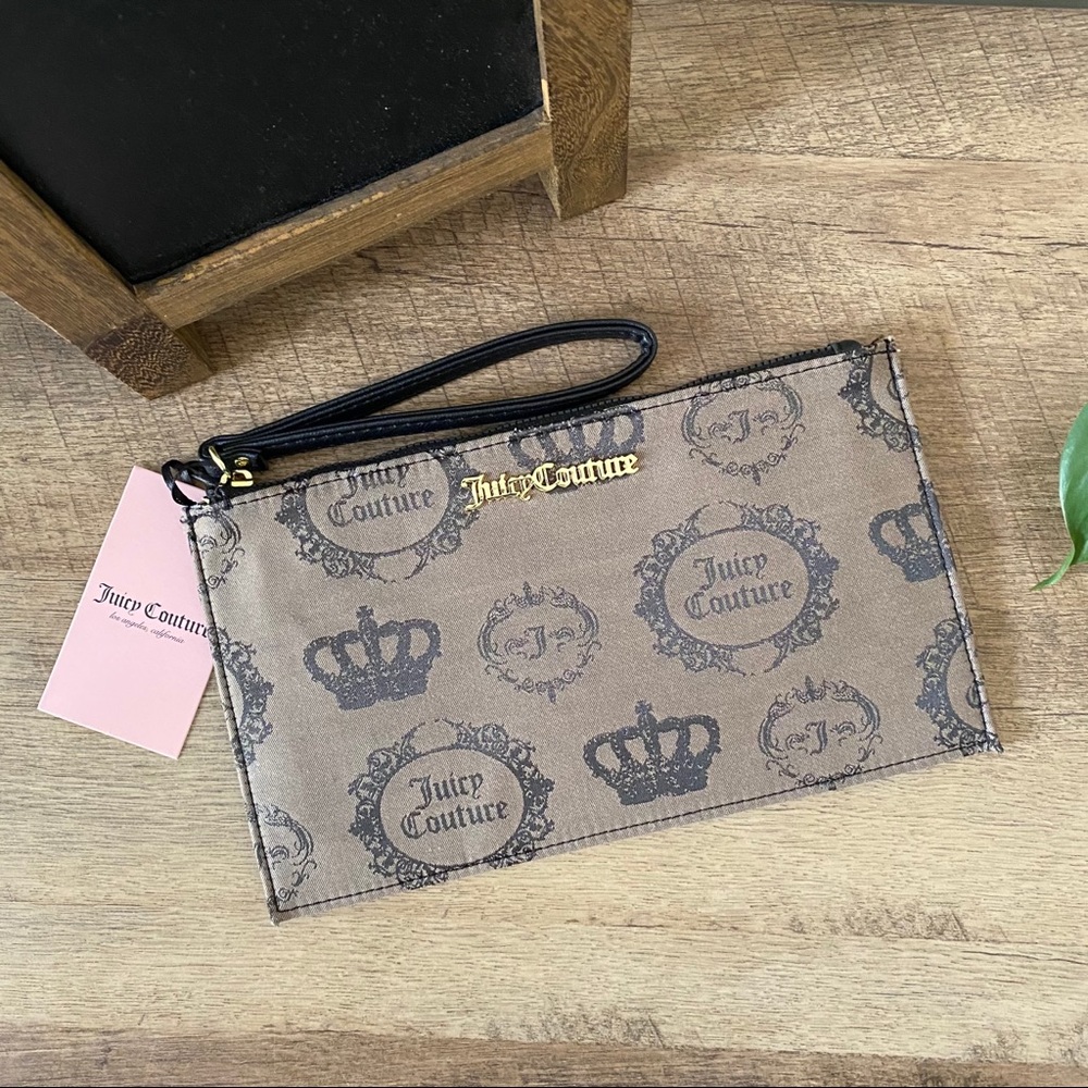 Juicy Couture Medallion Jacquard Wristlet/Clutch